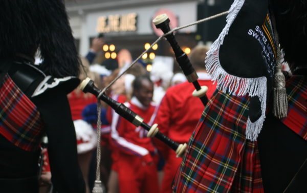 Bagpipes and Cheerleaders